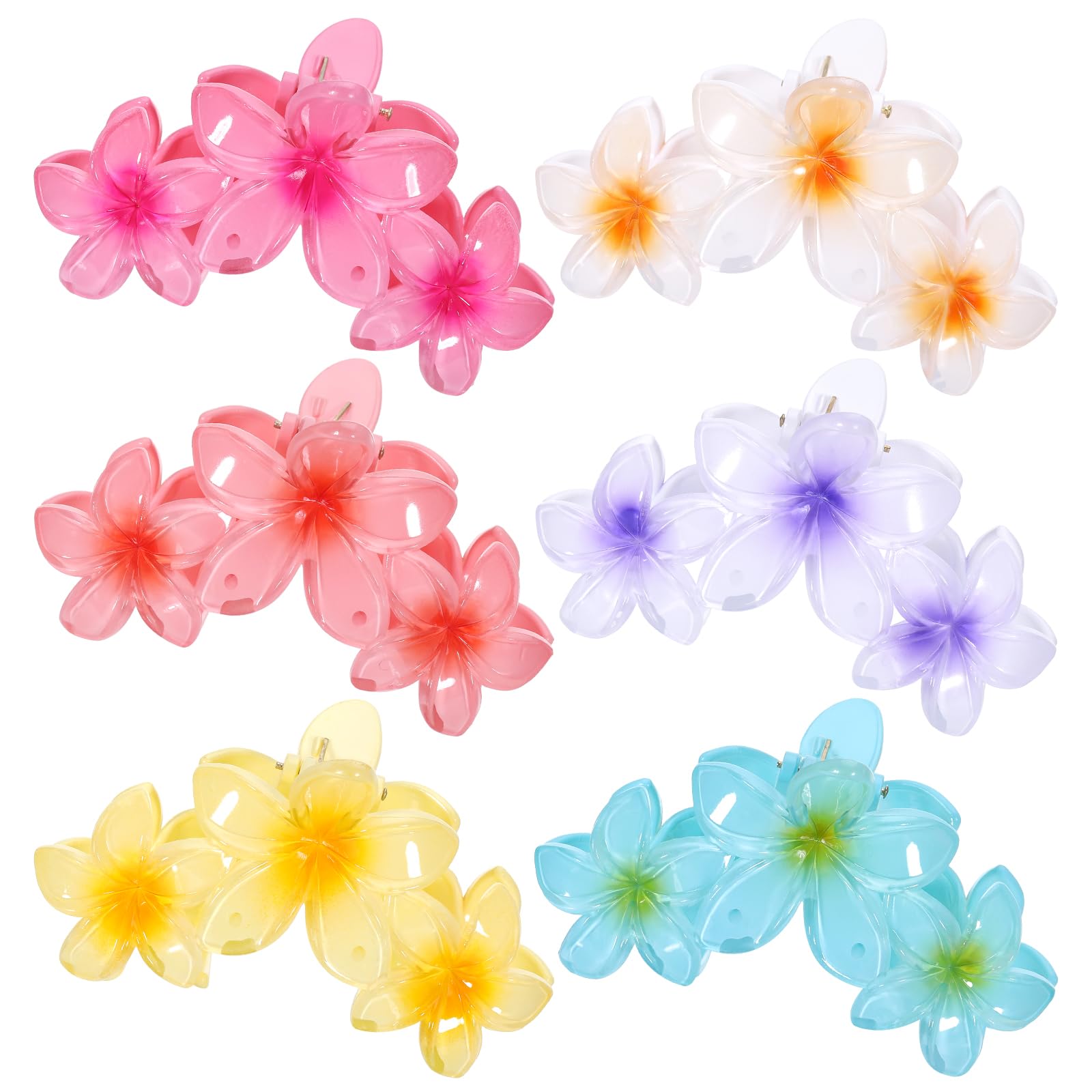 Huiguli Blumen Haarklammer, 6 Stück Blumen Haarspangen, Hawa