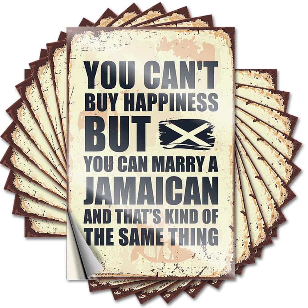 You Can't Buy Happiness But You Can Marry A Jamaican Sports Bar Decor Teen DIY | Fall Decal Cover Removable Vinyl Sticker Decal(8X12CM)