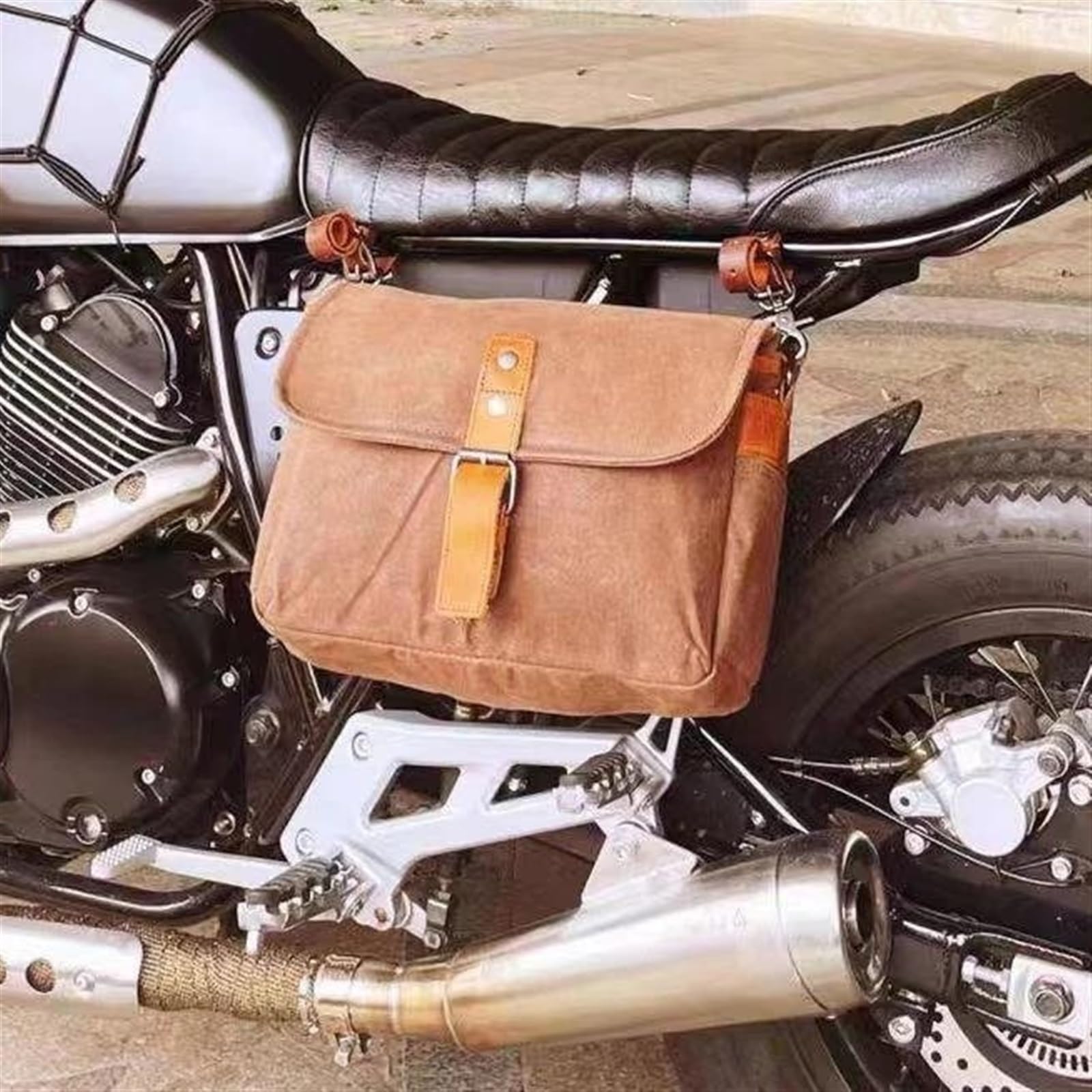 Normani Motorrad Satteltasche Canvas - Strapazierfähige Umhängetasche Für Werkzeug & Gepäck