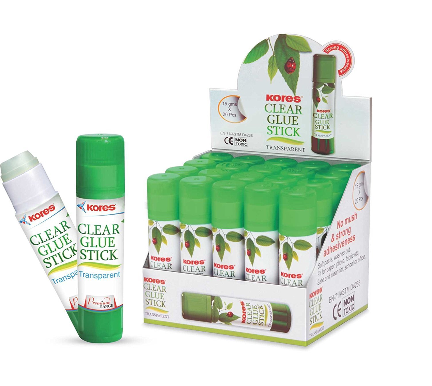 KoresGLUE STICK 15GM - PACK OF 20 GLUE STICK