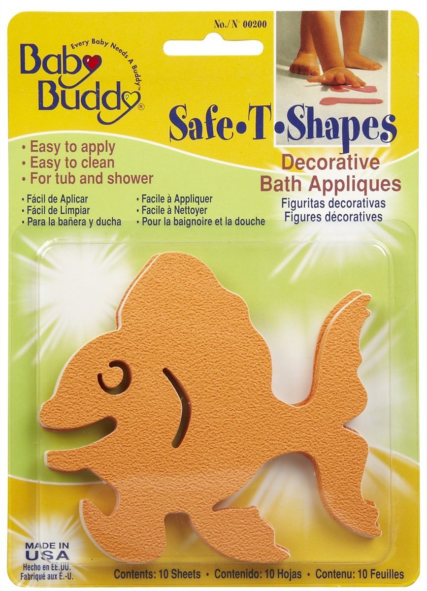 Baby Buddy BB Safe-T-Shapes Bath Tub Appliques Goldfish