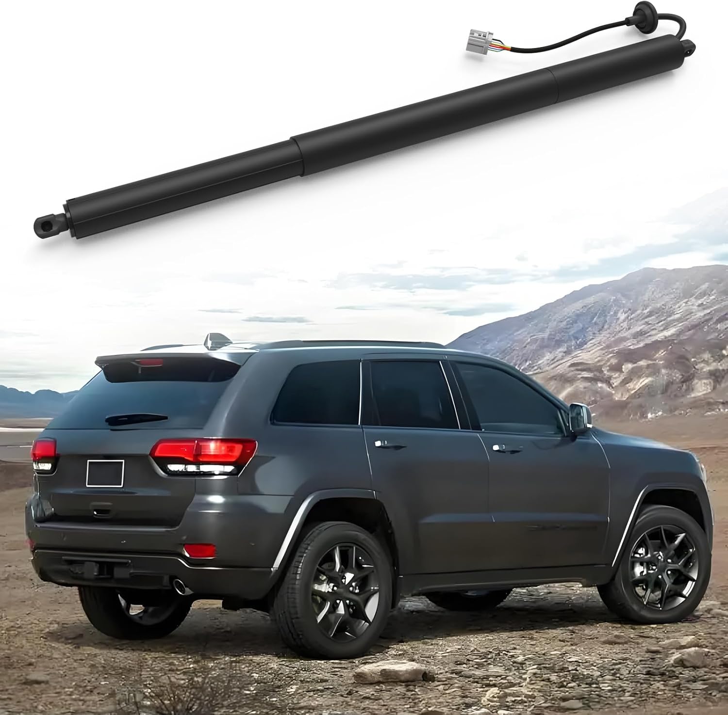 Left Driver Side Electric Liftgate Strut Compatible with 2011-2022 Jeep Grand Cherokee Sport Utility WK2 Series Power Tailgate Shock Support # 55399277AD 55399277AC