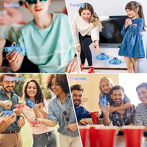 Miniatura 6 de Flying Spinner Mini OVNI Drone Ifly Spinner Fly UFO Flying Fidget Spinner iFly Control a mano Boomerang Drone Cool Toys Regalos para niños de 8 9 a