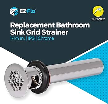 Ungrid - serina EZ-FLO 1-1/4 Inch x 8 Inch Replacement Bathroom Sink Grid