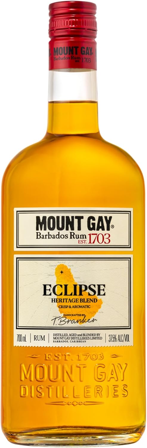 Mount Gay Eclipse Karibischer Rum von der Insel Barbados, in handgepflückten Fässern gereift, 40% Vol. (1 x 0,7 l)