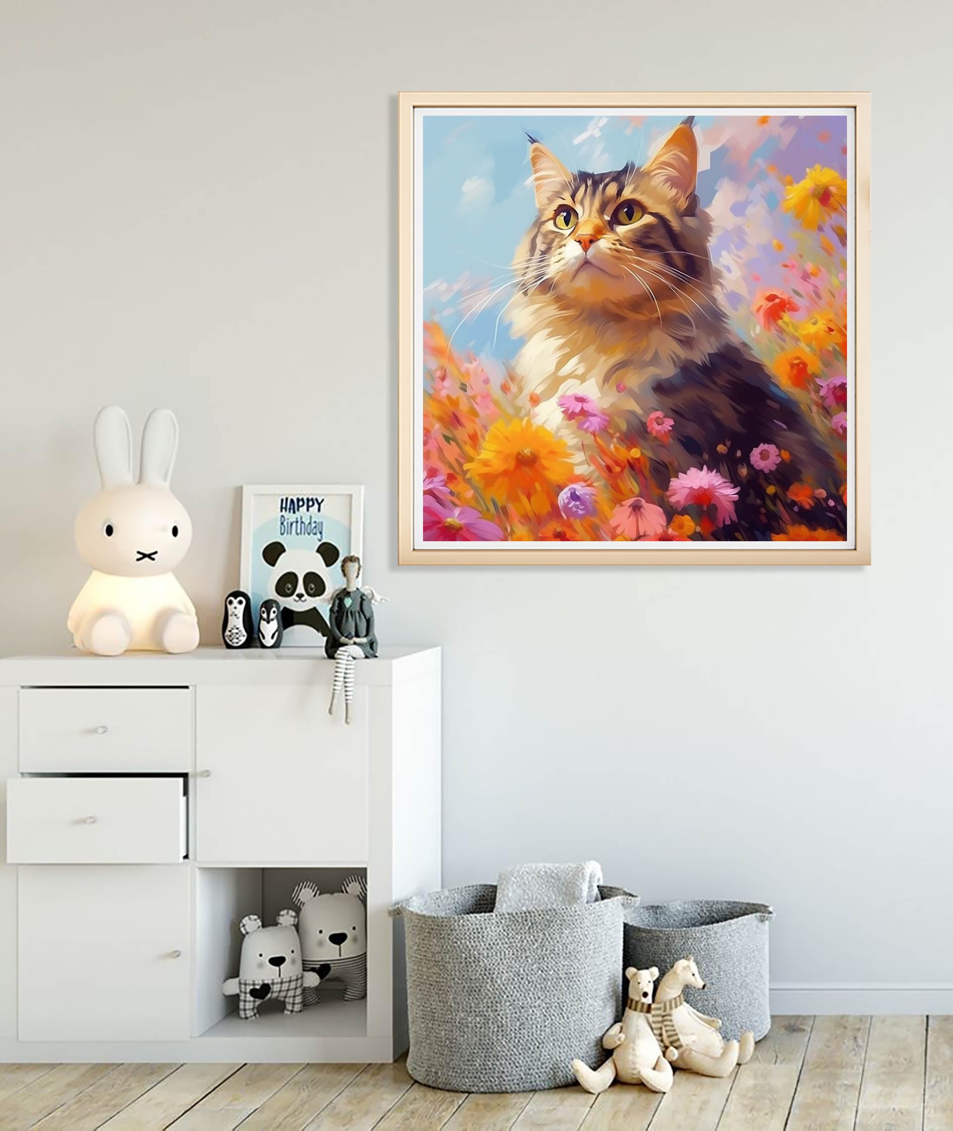 Bathtub Animal DIY Paint By Numbers For Adults - Cat Lying In Bathtub