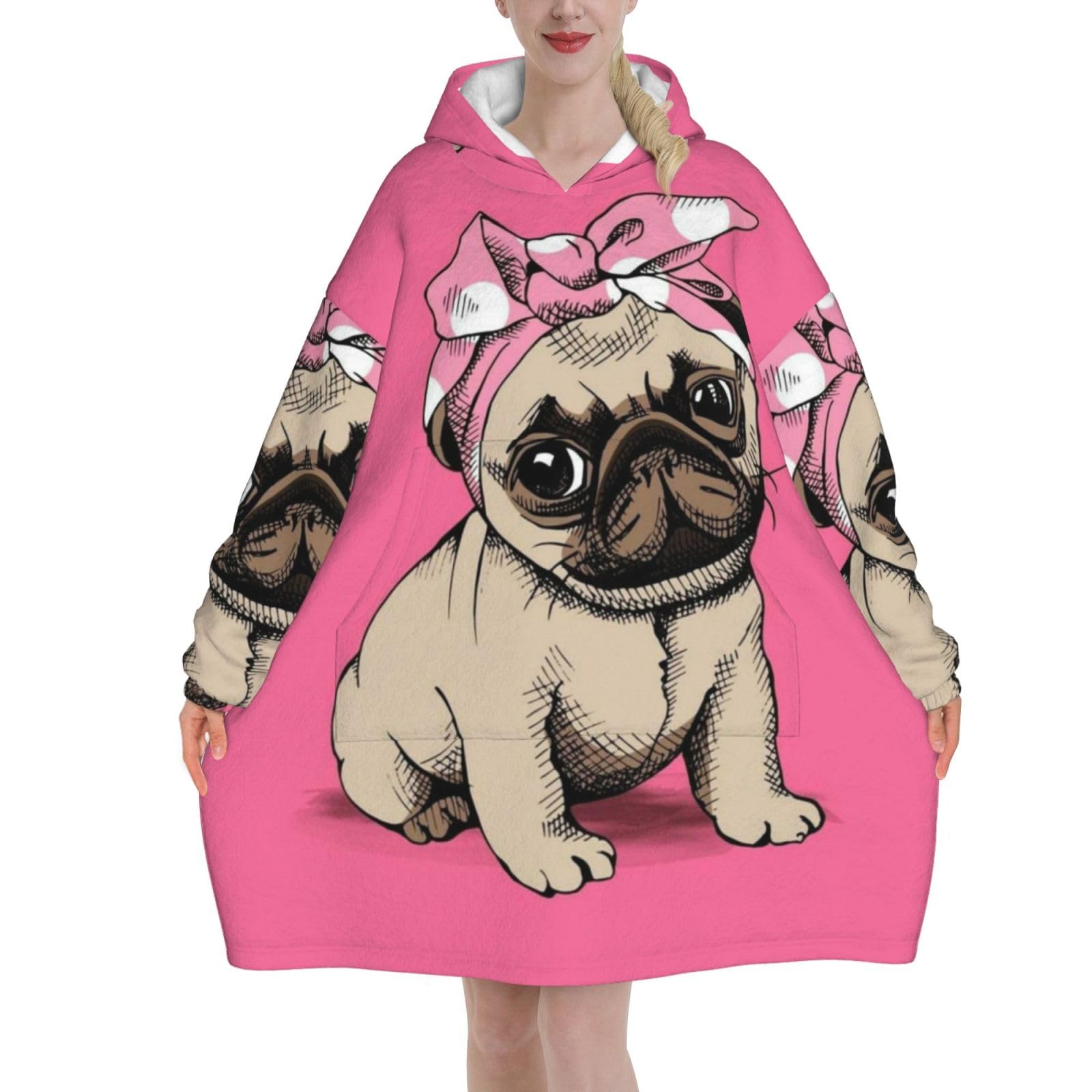 Sweat plaid carlin rose pour des soirées cocooning - 8