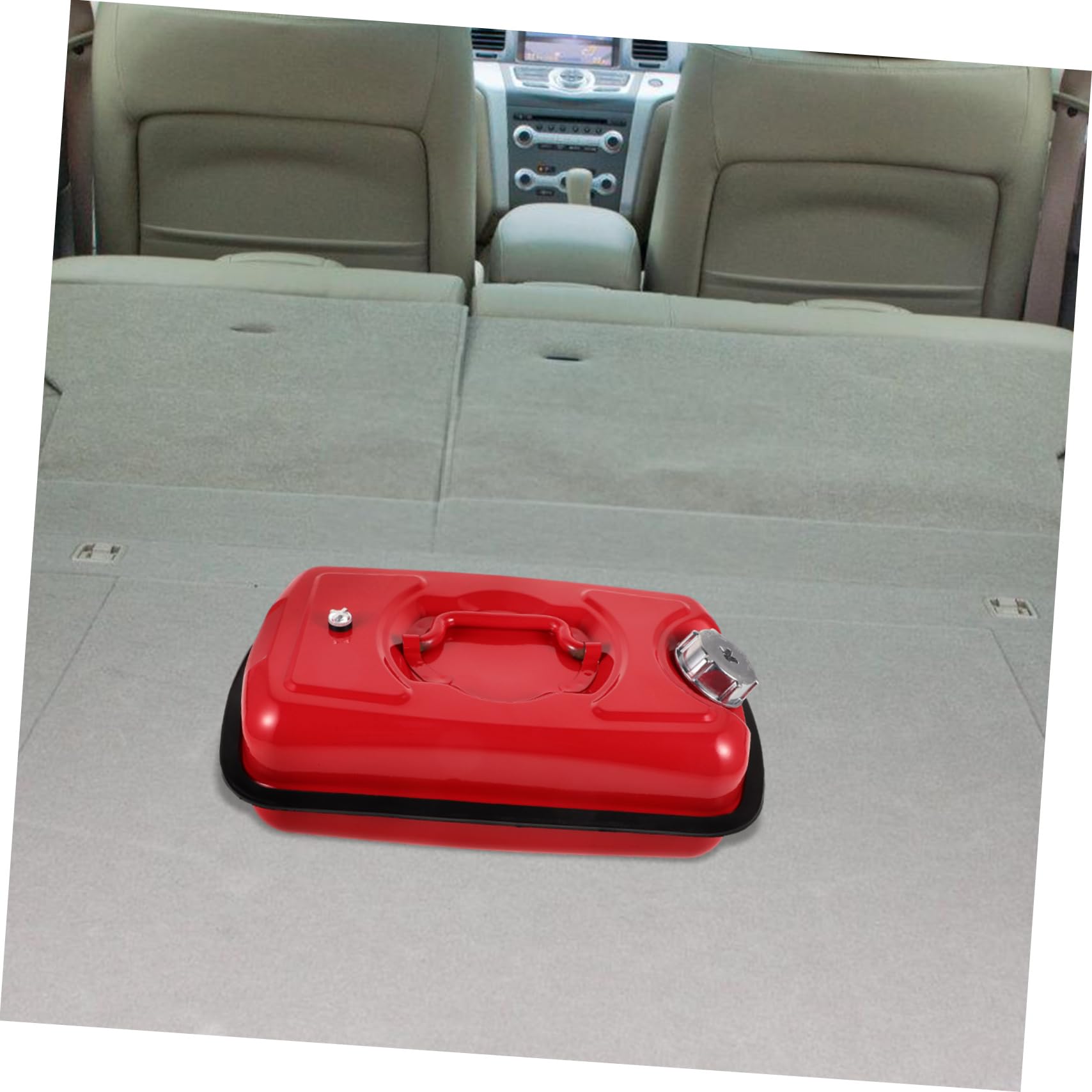 iplusmile Tanque Portátil Rectangular de 5 Litros con Asa para Atv y Generadores, Depósito de Gasolina Ligero de Acero Inoxidable para Uso Marino y Viajes Extendidos
