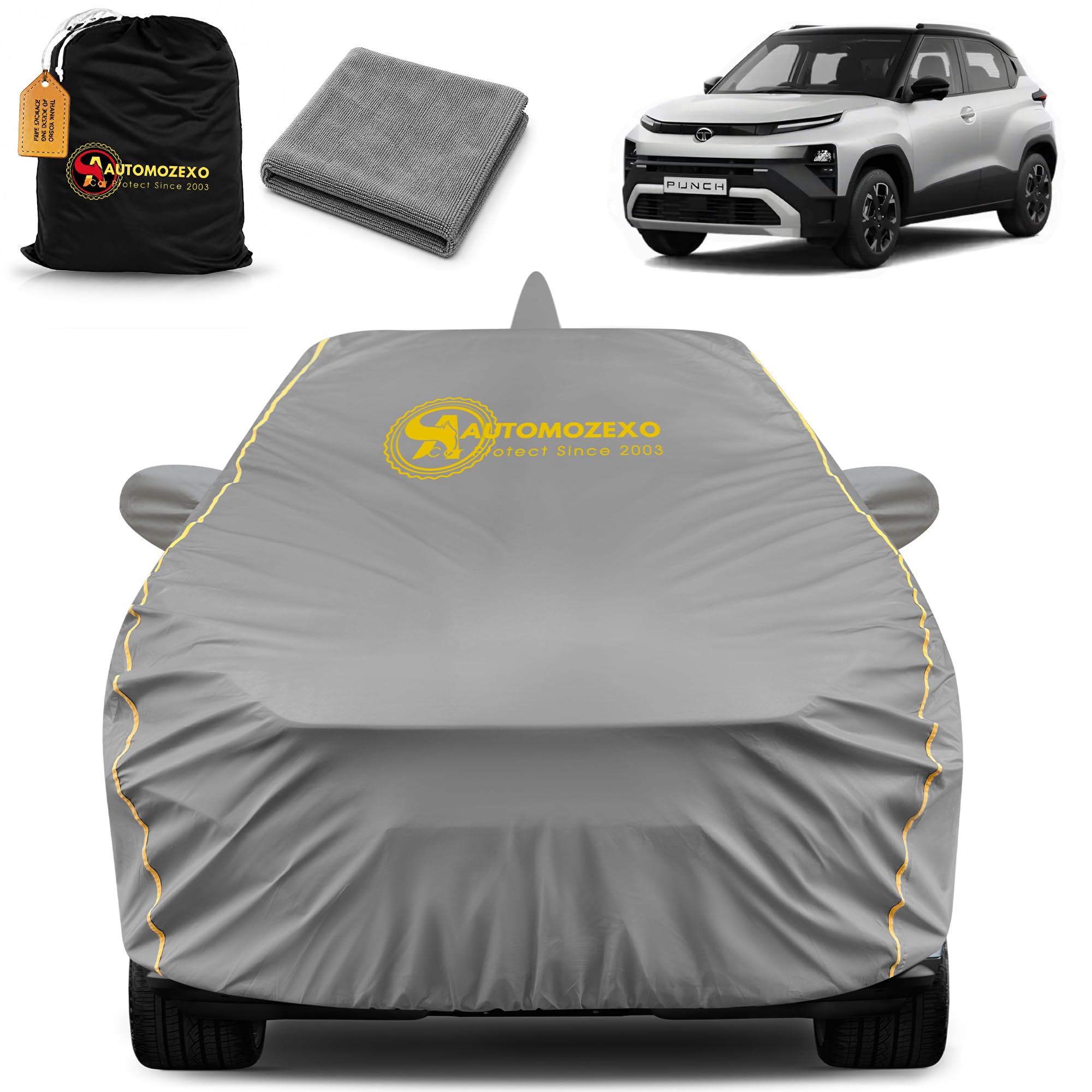 AUTOMOZEXO Punch Waterproof Cover Collaboration For Car(Grey Back Antena Pocket Punch)-picture-15