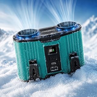 腰掛け扇風機 超強風 24000mAh大容量 ベルトファン 10段階風量調節 モバイルバッテリー機能 腰ベルト 工事現場 農作業 青色 | 腰掛け/首掛け/手持ち/卓上 4WAY 最長30-40時間動作 17000RPM超高速モーター Type-C急速充電 LED残電表示 防塵 防汗 操作簡単 小型 軽量 携帯便利 熱中症対策 安全保護機能 屋外作業適用