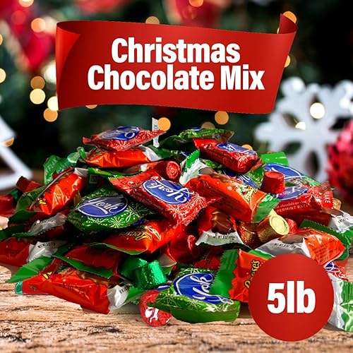 Miniatura 2 de Mezcla de chocolate navideño a granel, 8 libras de dulces navideños envueltos individualmente, caramelo de chocolate de Navidad en miniatura,