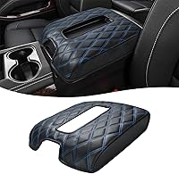 Vista 20 de KBH Funda para reposabrazos de consola central para Chevy Silverado y GMC Sierra 2019 2020 2021 2022 2023 2024 2025 2026, protector de tapa de Negro