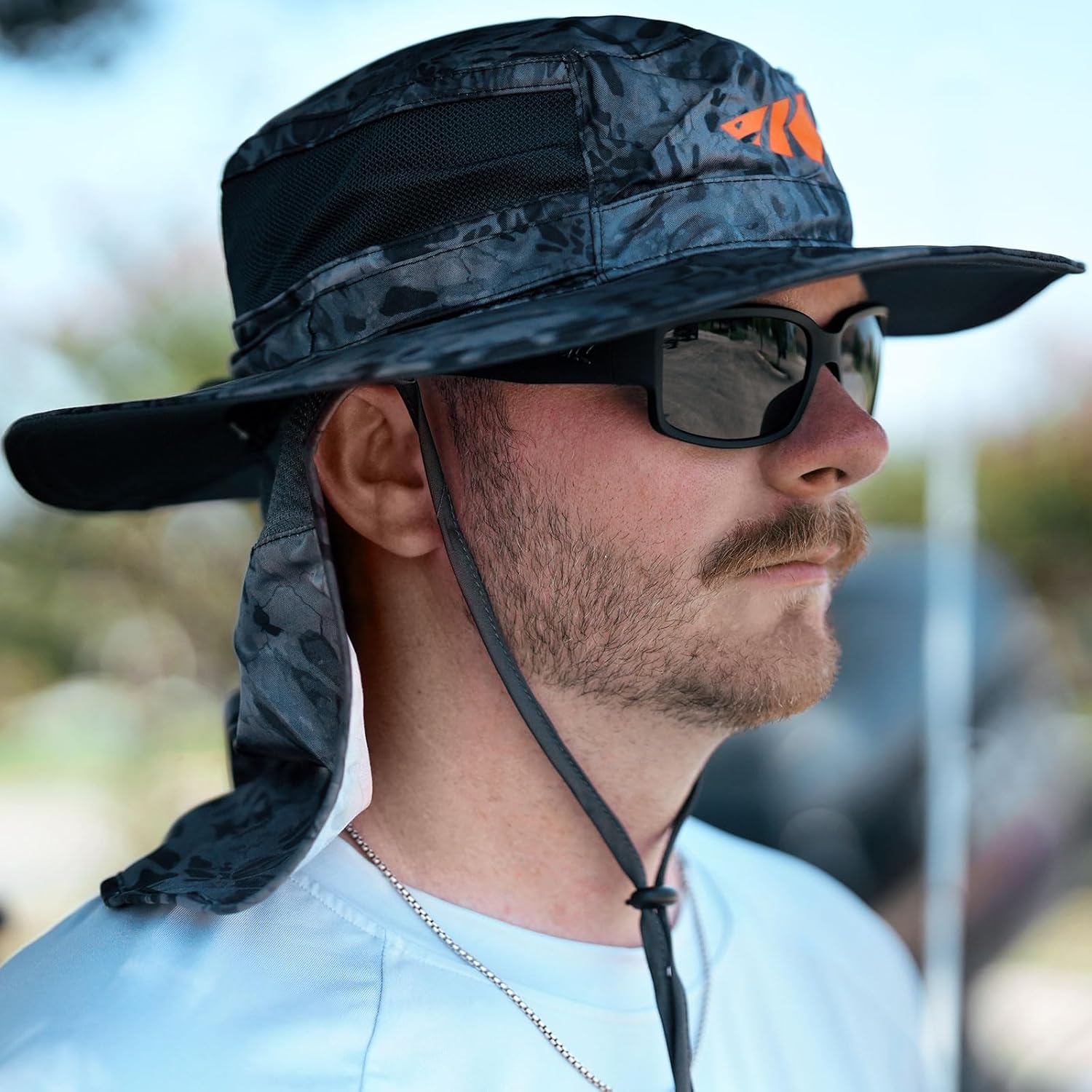 KastKing UPF 50 Boonie Hat Fishing Hat with Removable Neck Flap Sun Hats for Men