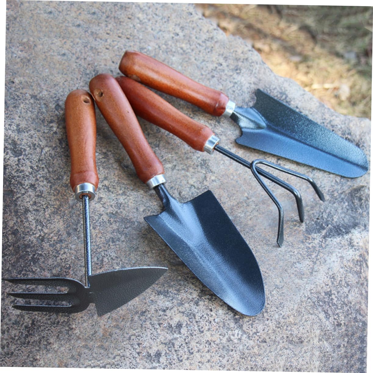 VANZACK 3 Ensembles Set De Outils De Jardin Mini Châssis Manche Ensemble Pratique pour Transplanter Désherber 4 Pièces * 3
