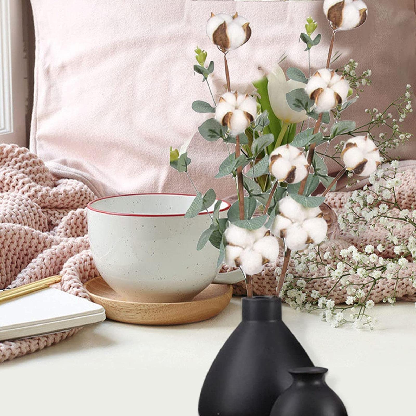Eukalyptusstrauß für Partys, Hochzeitszimmer, Cafés, Heimdekoration, DIY-Bastelarbeiten, künstliche Blumen