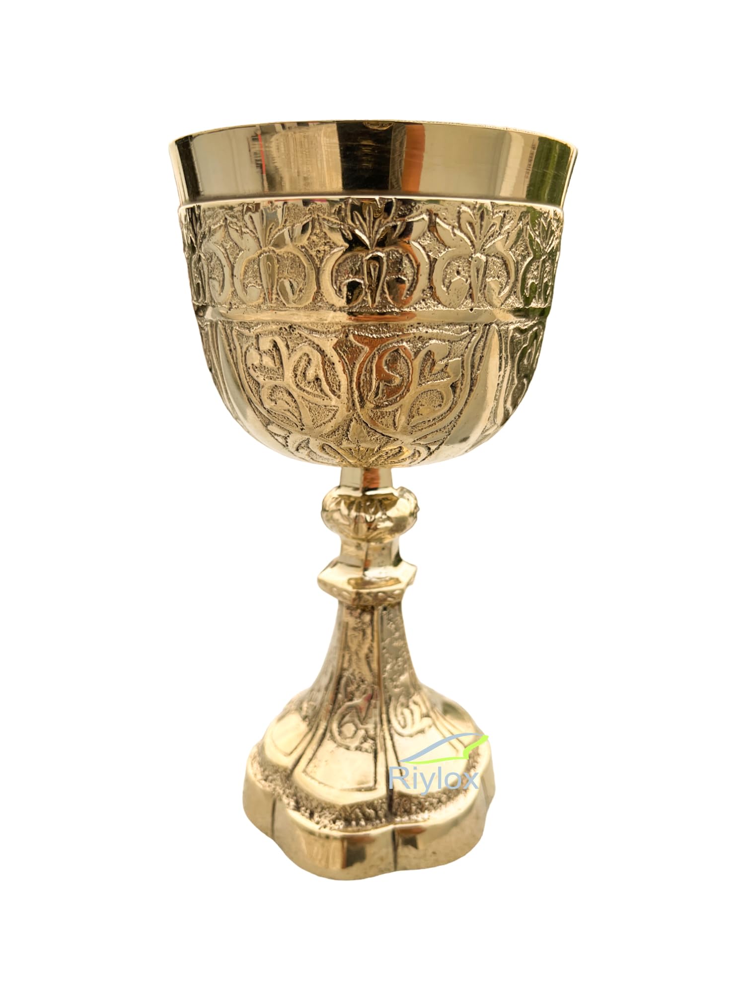 Calice à vin médiéval fait à la main gothique, tasse de communion dorée du roi Arthur, laiton massif, verre fantaisie royal, fait à la main, cadeau de luxe pour mariage, Noël