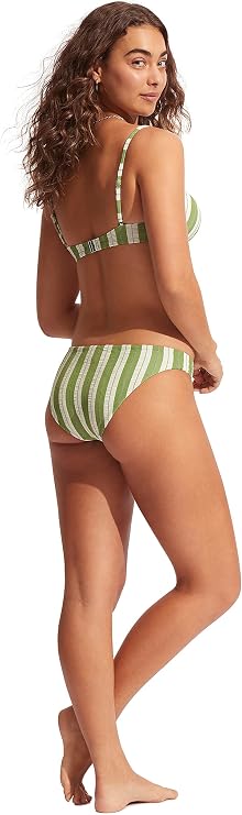 Seafolly Women's Underwire Bustier Bralette Bikini Top Swimsuit