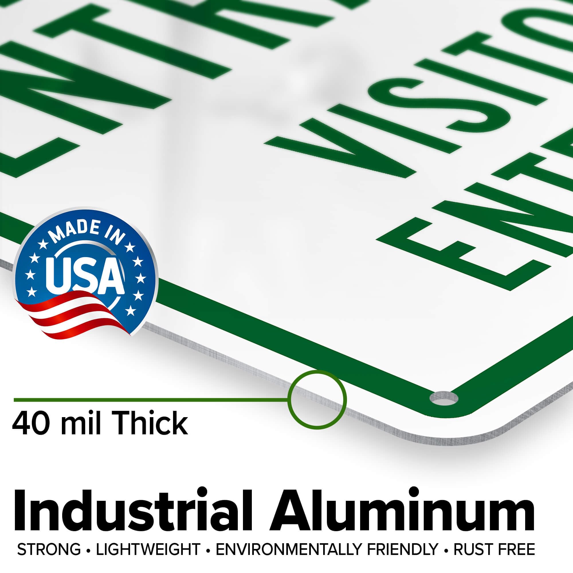 Amazon.co.jp: Welcome Main Entry Visitors Enter Here サイン - 10