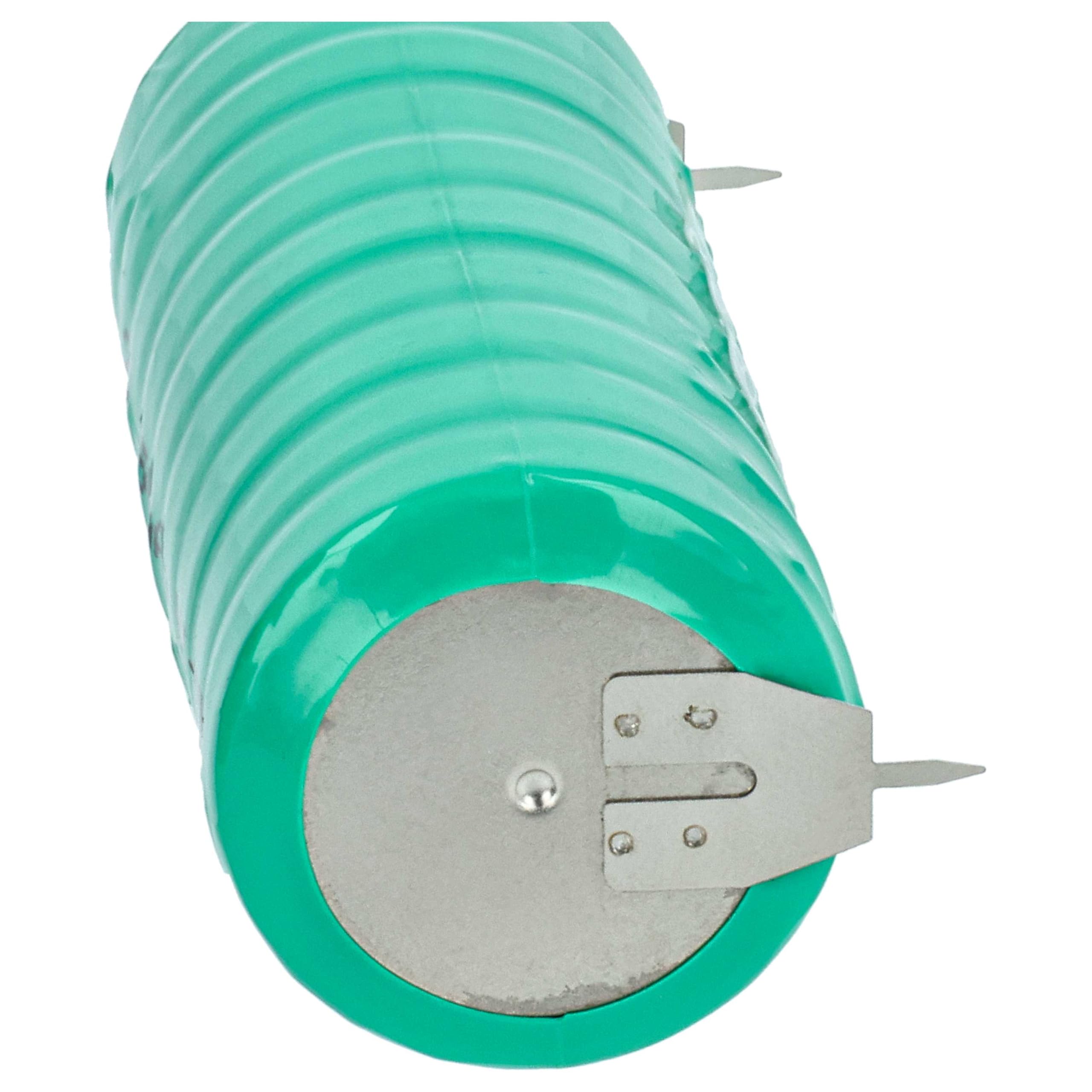 vhbw 10x NiMH Batería de botón de Repuesto Tipo V250H 250 mAh 12 V Compatible para lámparas solares, etc.