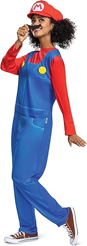 Miniatura 4 de Disguise Disfraz de Mario para adultos, disfraz oficial de Super Mario Bros Elevated Classic para adultos