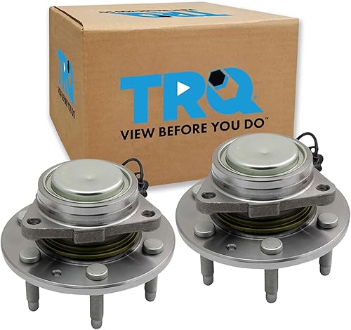 Miniatura 16 de TRQ Par de conjunto de cubo de cojinete de rueda delantera izquierda derecha, 2 piezas compatible con Lexus GX460 2003-2009 GX470 2003-2023 Toyota