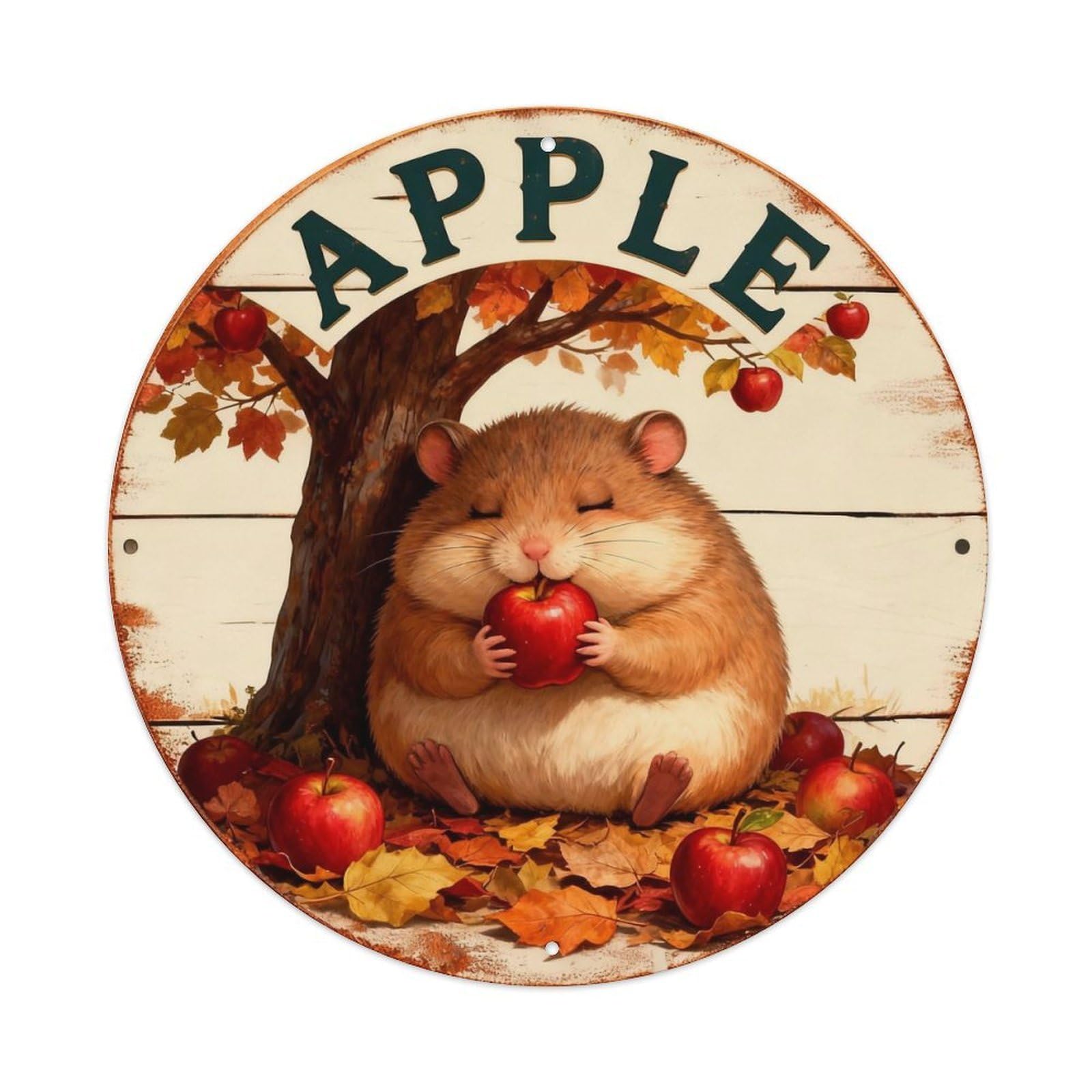 Apple Sign Metal Tin Sign Plaque