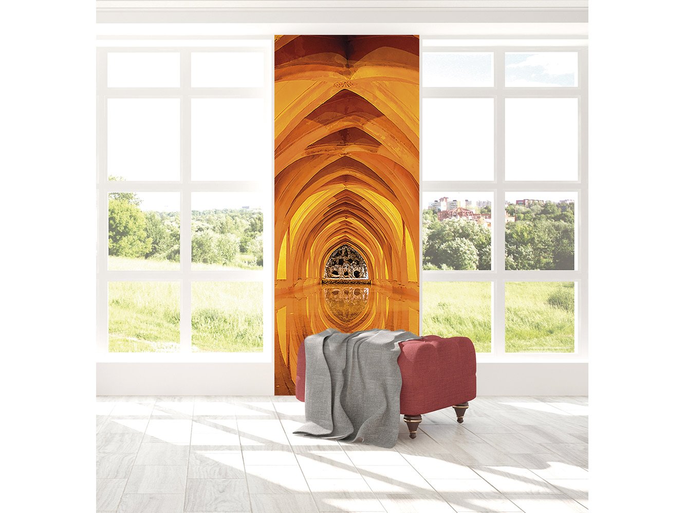 Cenefa Vertical Sticker mural en vinyle et papier peint Motif arbres à oiseaux Motif citrouille Verticale pour murs Vinyle décoratif Motif citrouille Plusieurs dimensions Papier peint Décoration de