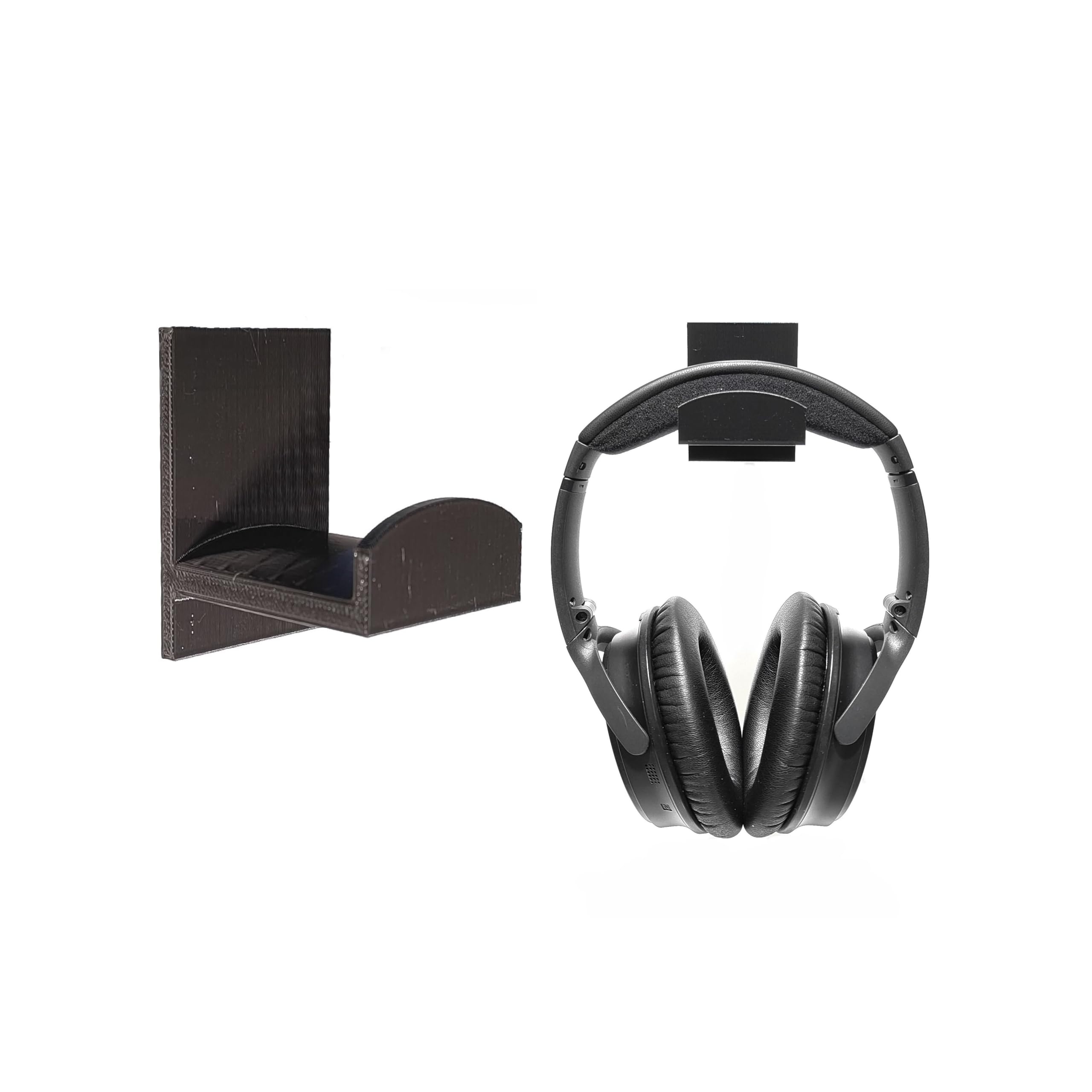Self-Adhesive Wall-Mount Headphone & Headset Stand | Sleek Black Wall Organizer for Home, Office & Gaming Setups-image-10