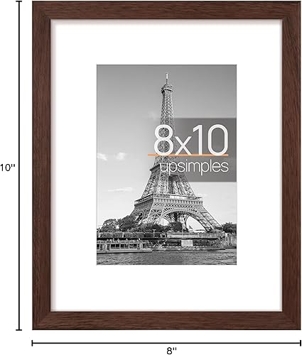 Vista 155 de upsimples - Portarretratos de 8.5 x 11 pulgadas, para fotos de 6 x 8 pulgadas con paspartú o de 8.5 x 11 pulgadas sin paspartú, marcos de fotos