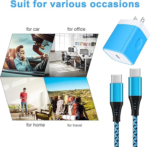 Miniatura 7 de Caja de carga USB C para Samsung Galaxy A17 5G A16 A15 A54 A56 A36 S25 Ultra S24 FE A14 A13 A03s S23 A53 Z Fold7Flip7 A23 S22, Pixel 10 9a 8 7,