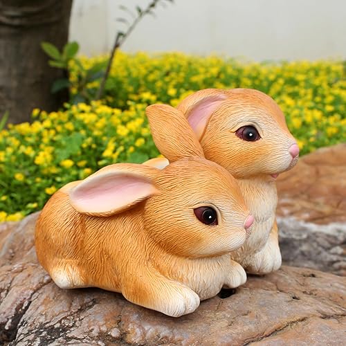 Miniatura 2 de Maceta de conejo, macetas pequeñas para suculentas con drenaje, bonitas macetas de resina de conejo, maceta decorativa de conejo, maceta pequeña