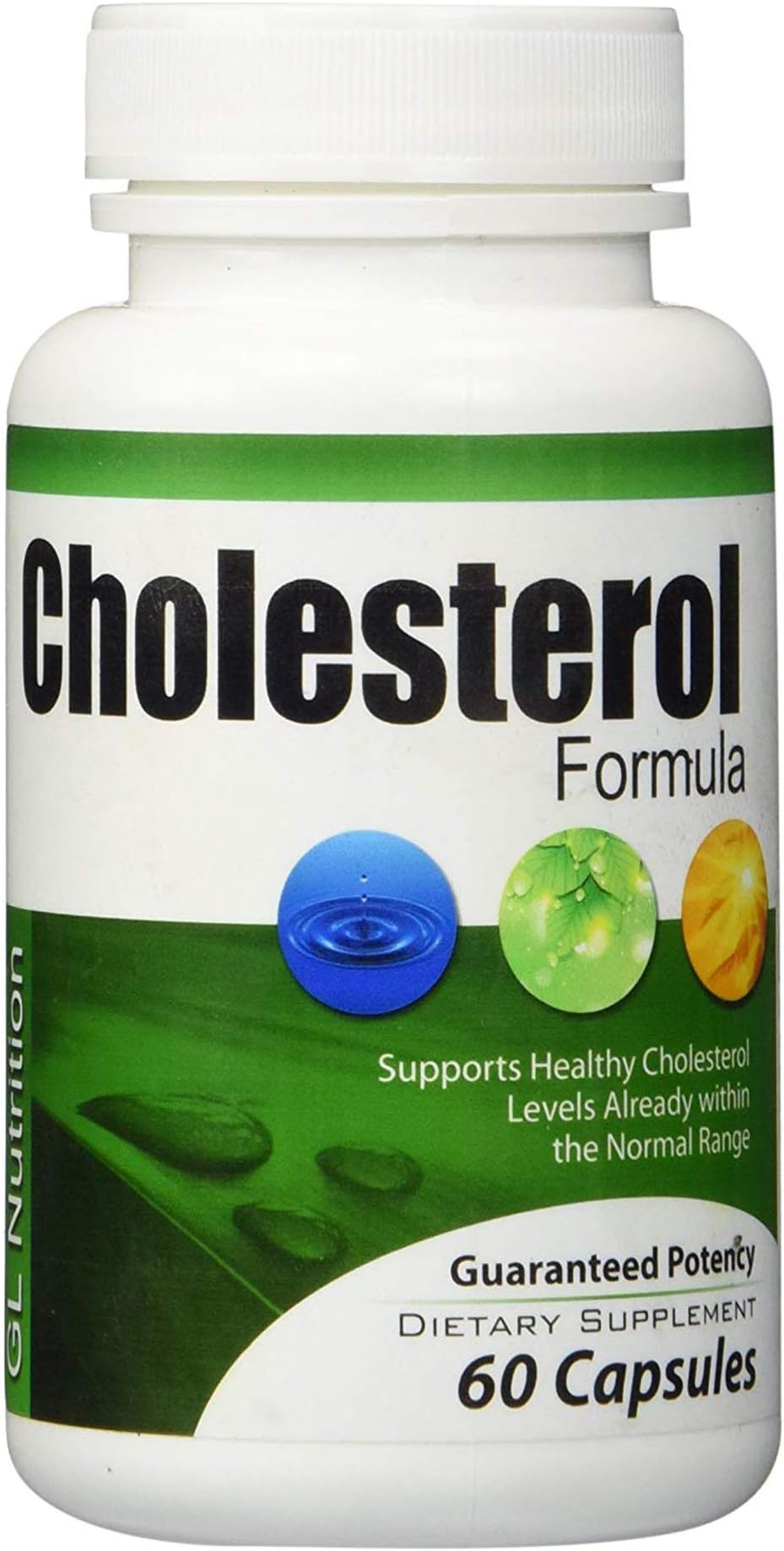 Great Lakes Nutrition Cholesterol Formula, All Natural Triglyceride and Cholesterol Lowering Supplement for Men and Women, 60 Capsules