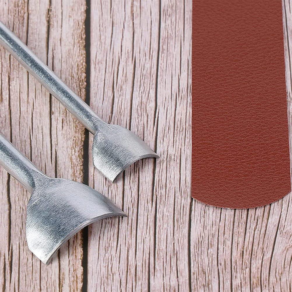 7 StüCk BogenföRmiger Lederhandwerk Stanzen 1/4 Runder Leder Cutter Stanzen für Basteln Gurt GüRtel, Brieftasche und Tasche, 10-40 Mm