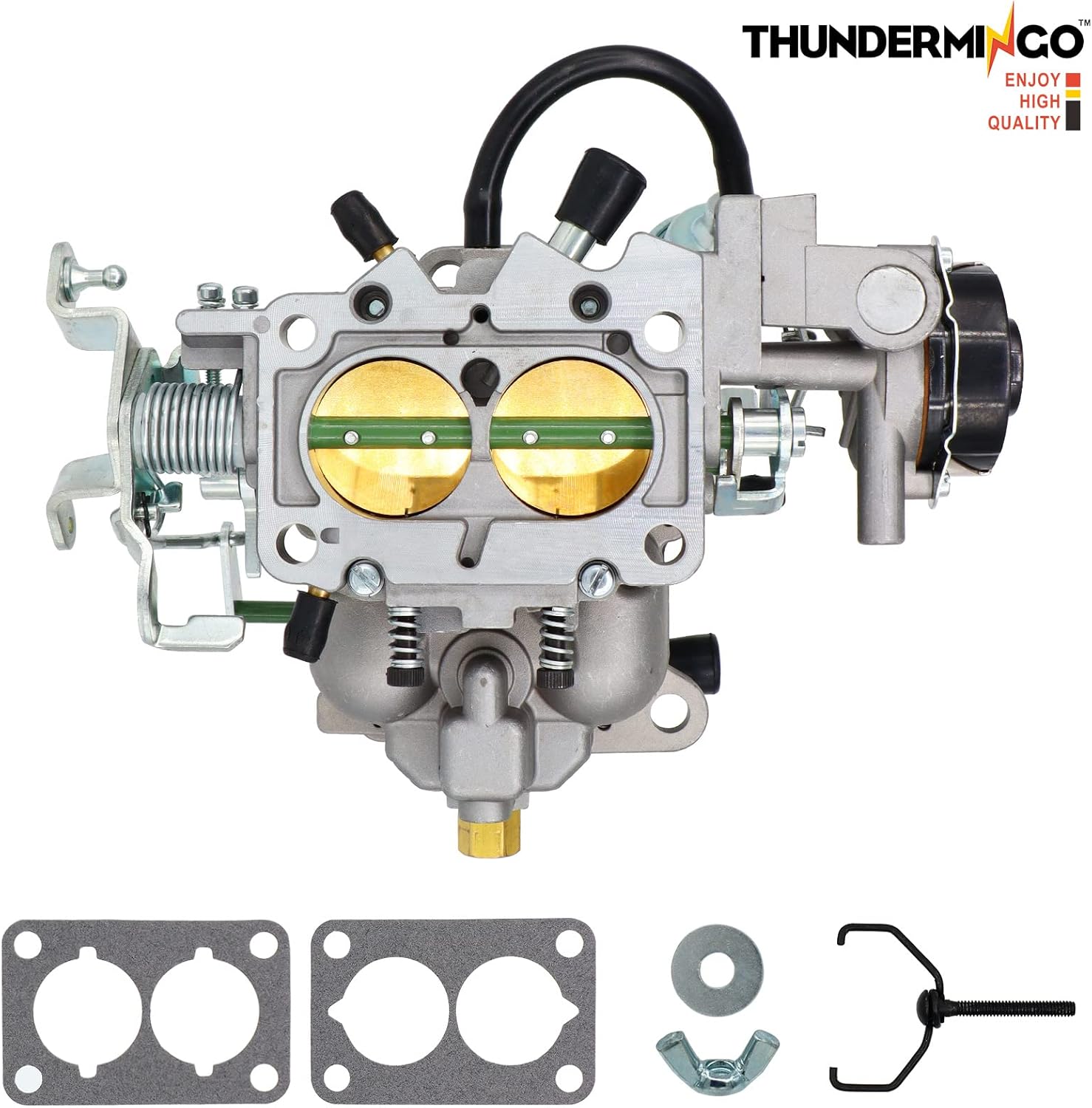 New 2 Barrel Carburetor For Jeep BBD 6 CYL 4.2L 258CU Engines AMC Carb for Jeep CJ7 CJ5 J10 Wrangler Cherokee Scrambler 1983-1988 with Automatic Choke Replace 8308 8311 8309 8335 8337