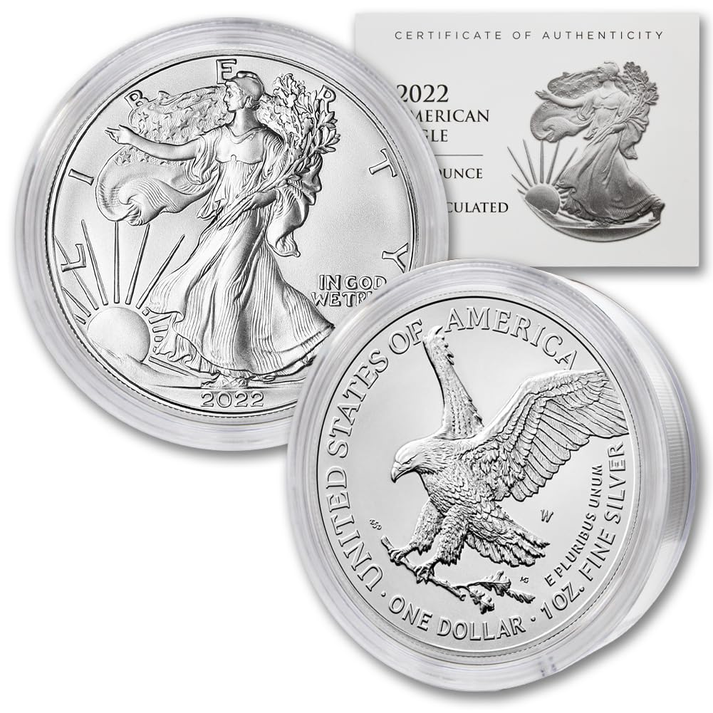 2022 American Silver Eagle Coin - 1 oz BU -1