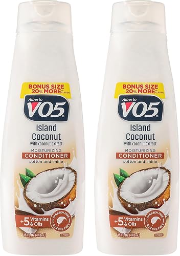 Alberto VO5 Island Coconut Revitalizing Conditioner - Conditioner Made with Esse