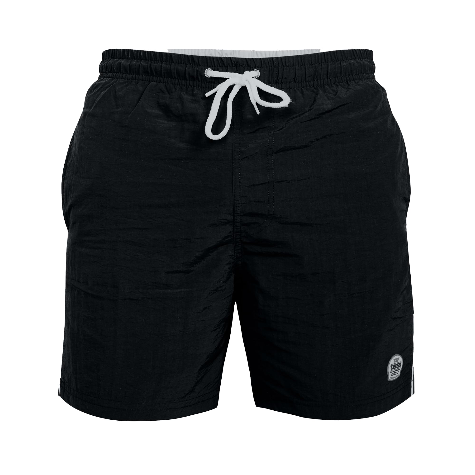 D555 Men's Black New Full Length Swimming Shorts (Yarrow) In 2XL