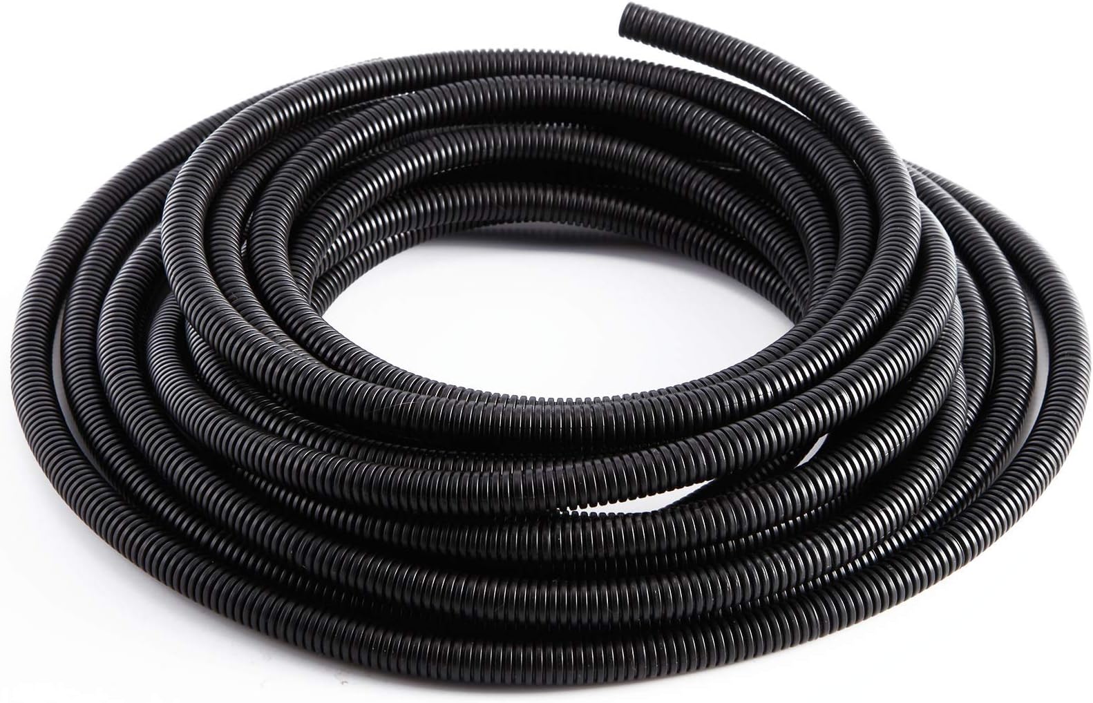5M 10M Length Flexible Corrugated Bellow Conduit Tube Pipe Hose for Electric Wiring (5M, 21.2mm)