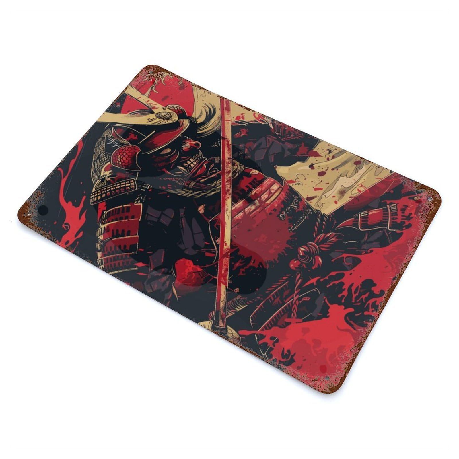 Garage Style Japan Legendary Rust Effect Tin Sign 11.8"x7.9", Industrial Home Decor for Bar And Workshop