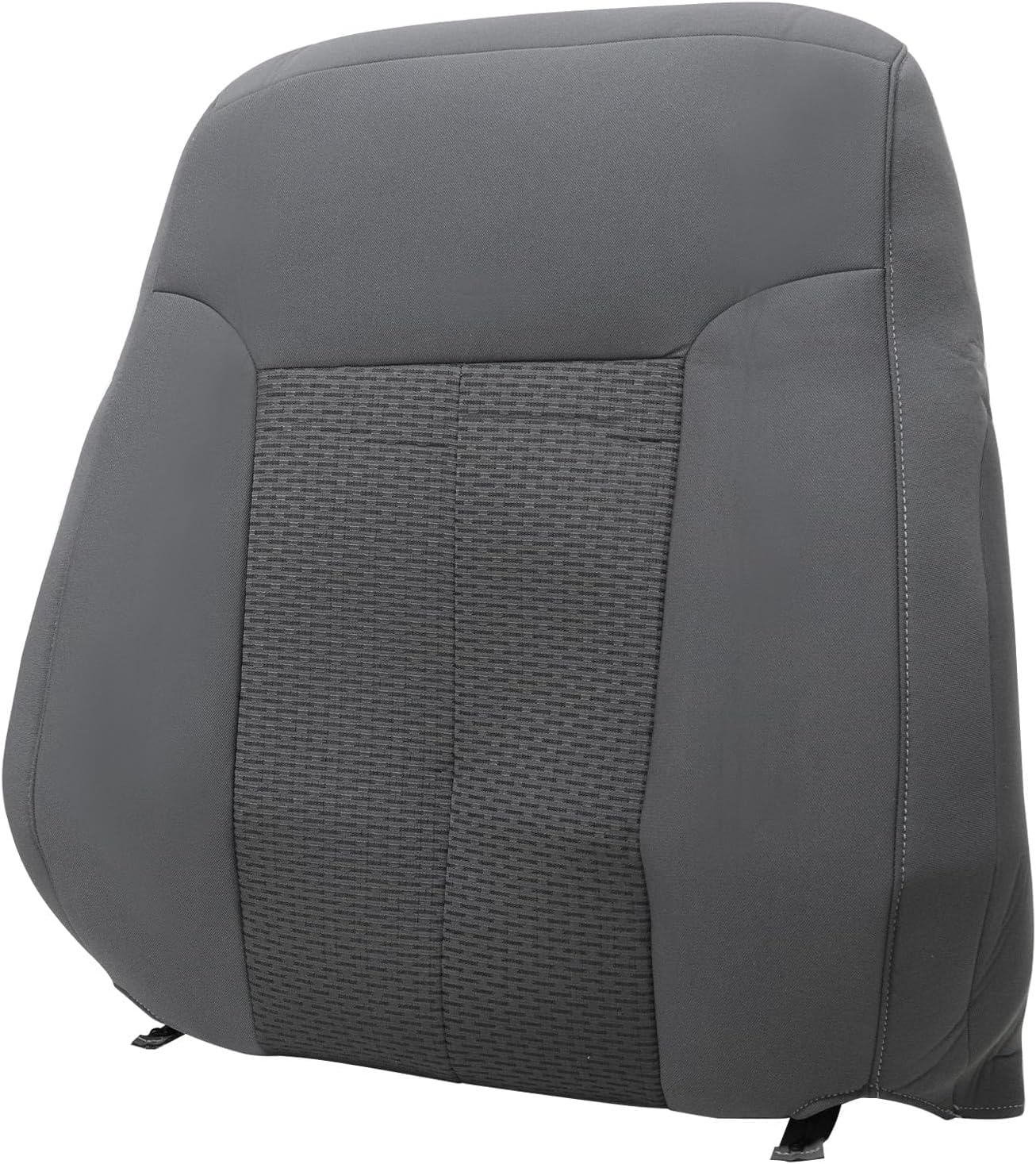 SecosAutoparts Gray Driver & Passenger Bottom & Top Lean Back & Driver Foam Cloth Replacement Seat Covers Compatible with Ford F250 F350 F450 F550 2011 2012 2013 2014 2015 2016