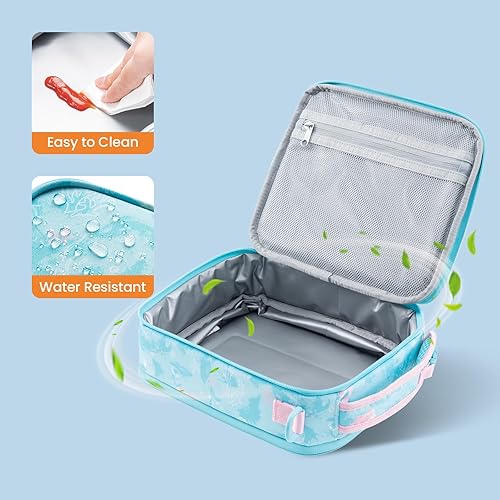 Miniatura 6 de Everfun Lonchera expandible para niñas con contenedor, bolsa de almuerzo Bento aislada, reutilizable, resistente al agua, bolsa de almuerzo para la