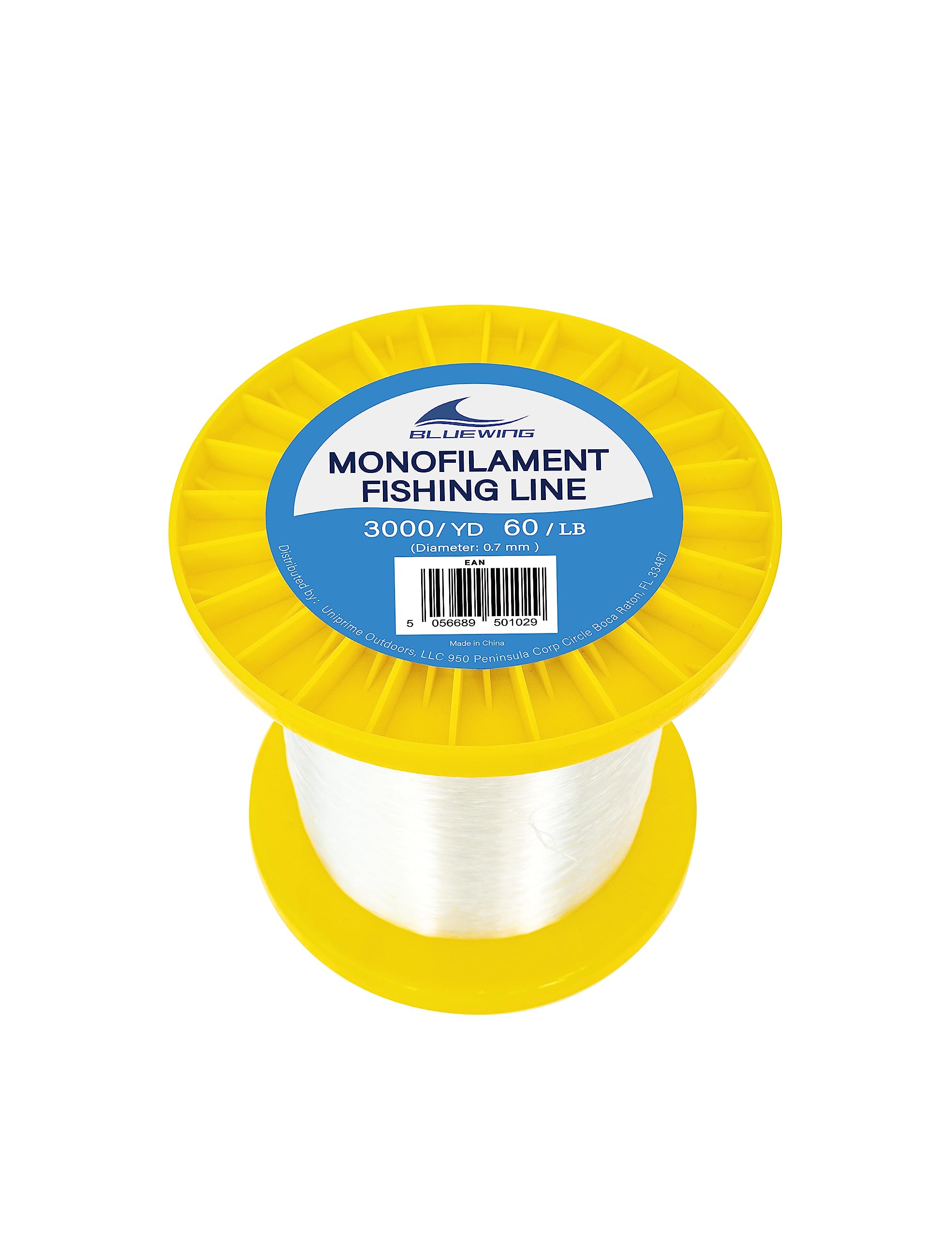 BLUEWING Monofilament Fishing Line Clear Mono Fish Wire Thin Diameter String 6-400 lbs, 50-3000 Yards