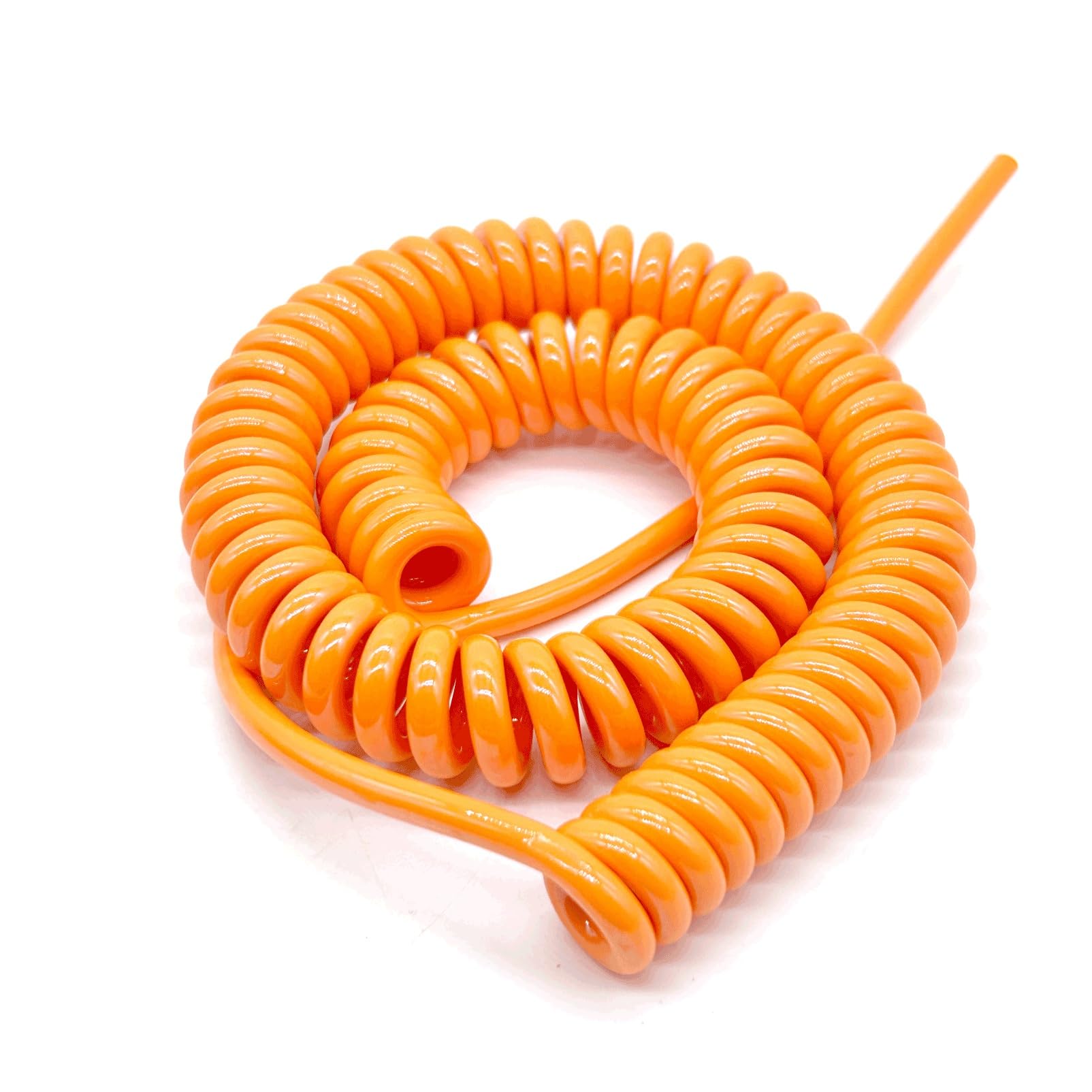 PULaif Spring Spiral Cable, 2 Core PU Retractable Spiral Cord 6 meters Multiple Sizes(0.5mm2 20AWG)