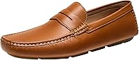JOUSEN Men's Penny Loafers: Lightweight Slip-On Casual Driving Boat Shoes - Soft, Comfortable & Slip-Resistant