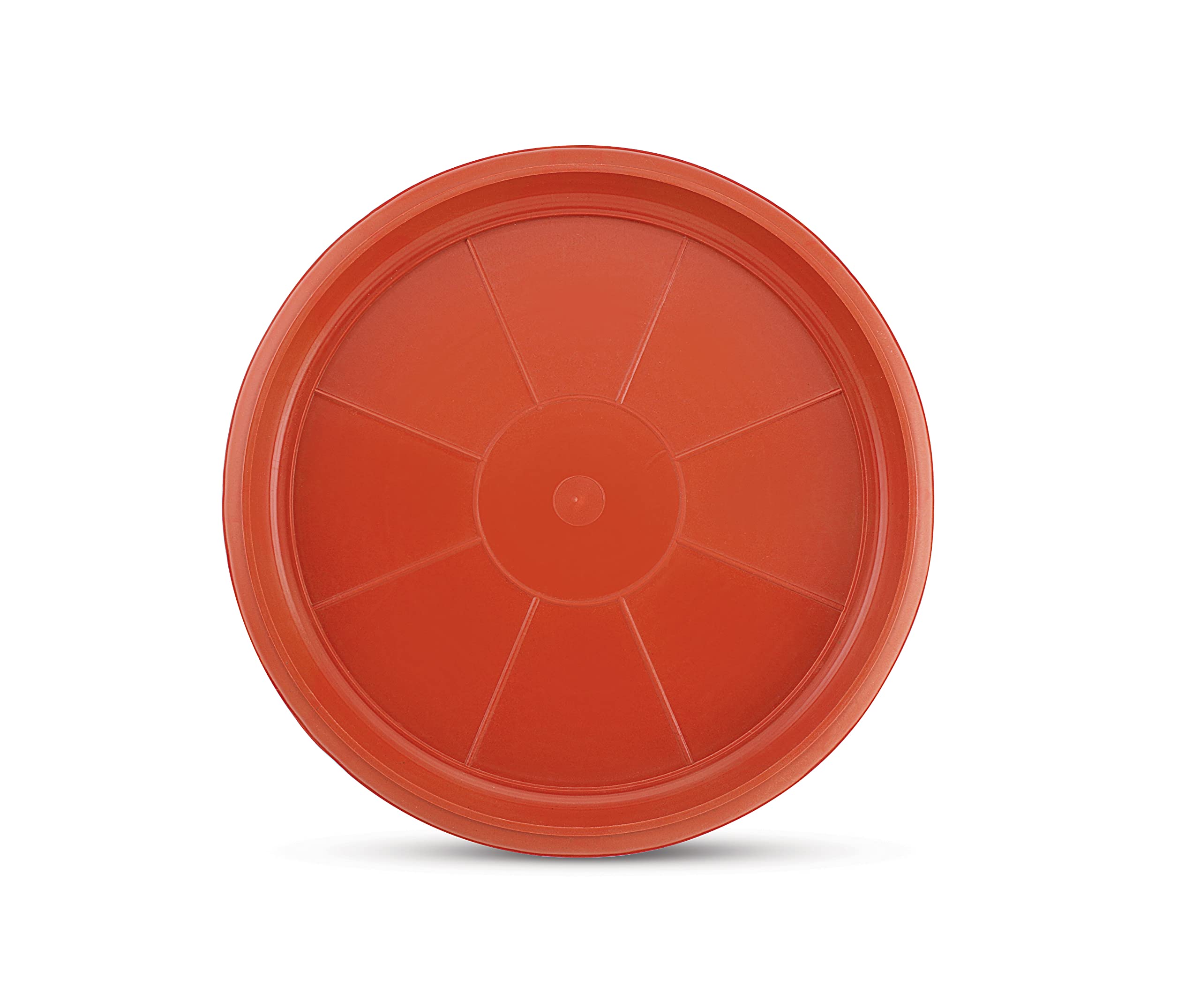 SHOPATHON INDIA Round Bottom Side Edge Plastic Base Plate/Tray/Saucer/Dip Tray for 9.5 Inch Base Diameter Flower Pot Planter - Set of 12 Brown Colour Plates (B098PLVMFS) Amazon Price History, Amazon Price Tracker