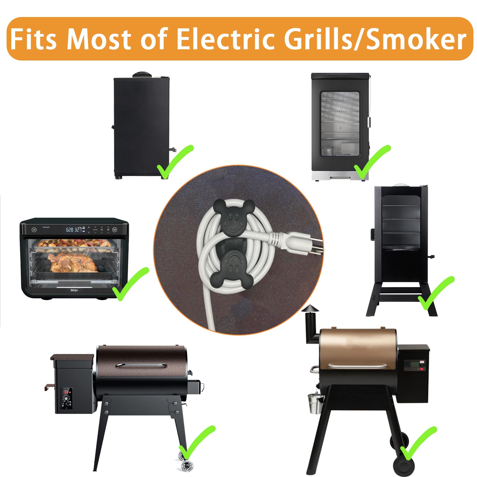 Magnetischer Netzkabel-Organizer Für Pelletgrills – Starke Halterung, Kompatibel Mit Traeger, Pit Boss & Anderen Grills