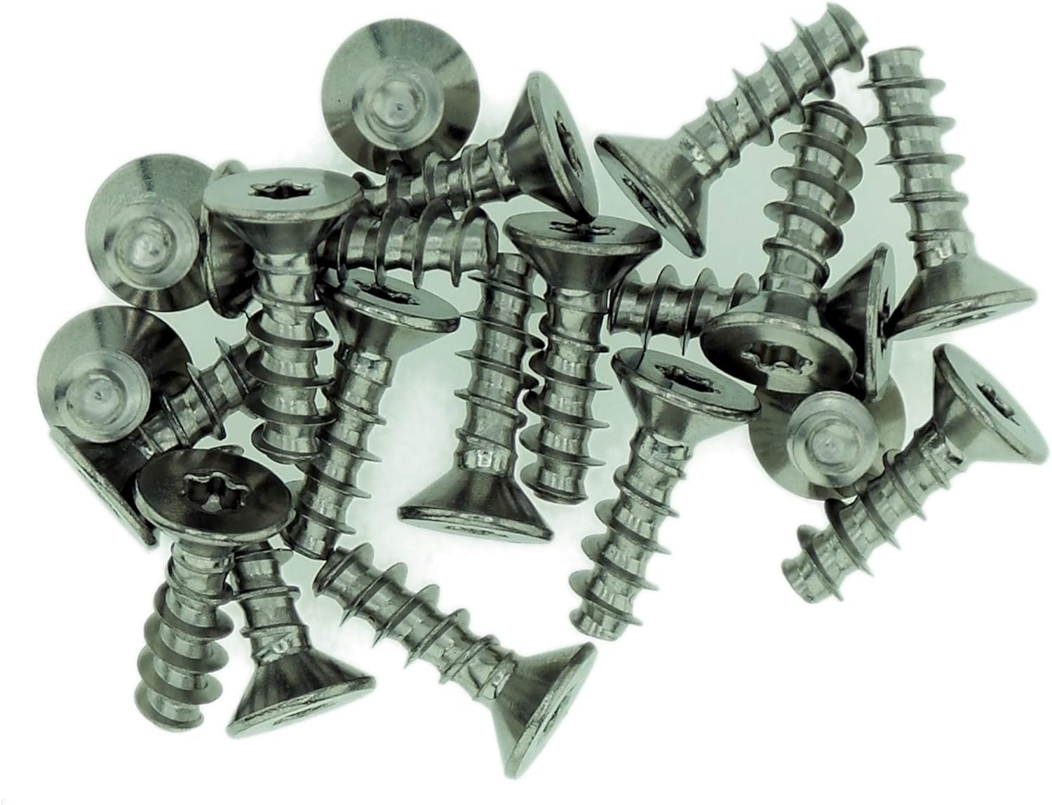 D3 (3mm x 16mm) TX Countersunk Screws for Plastic - Stainless Steel (A2) (Pack of 20), 3x16 - A2 (20)