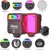 ULANZI VL49 Luces LED RGB para video, luz de cámara LED con 3 zapatas frías y tornillo de 1/4 | 2500-9000K CRI 95+ 2000mAh, luz de panel pequeña recargable magnética para fotografía, creadores de contenido, transmisión en vivo 3