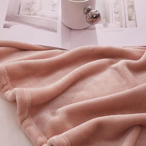 Vista 248 de Hansleep Manta de vellón tamaño individual, color verde azulado, suave y acogedora manta de franela mullida para cama, sofá, viajes, campamento