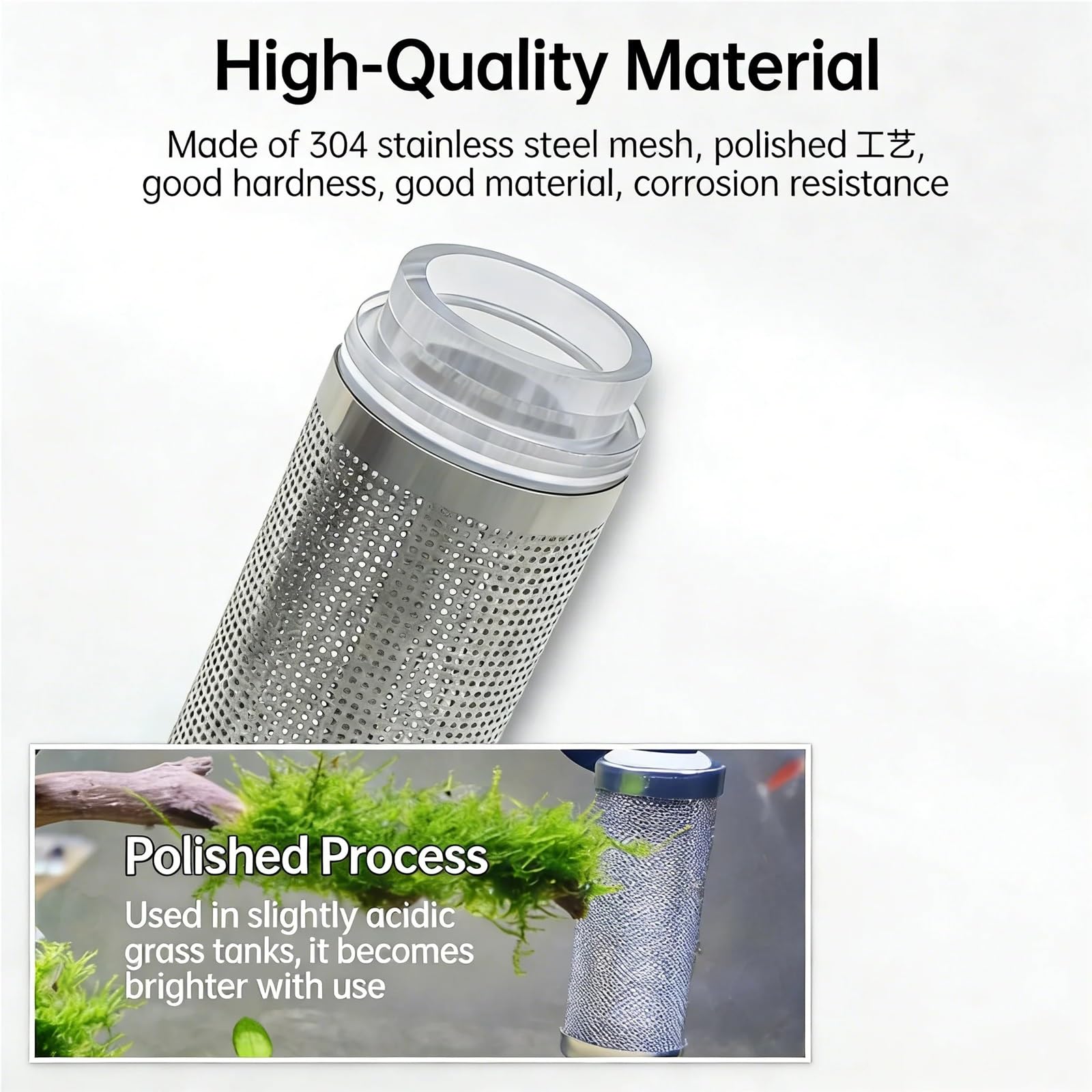 10 szt. filtr do akwarium ze stali nierdzewnej ochraniacz wlotowy